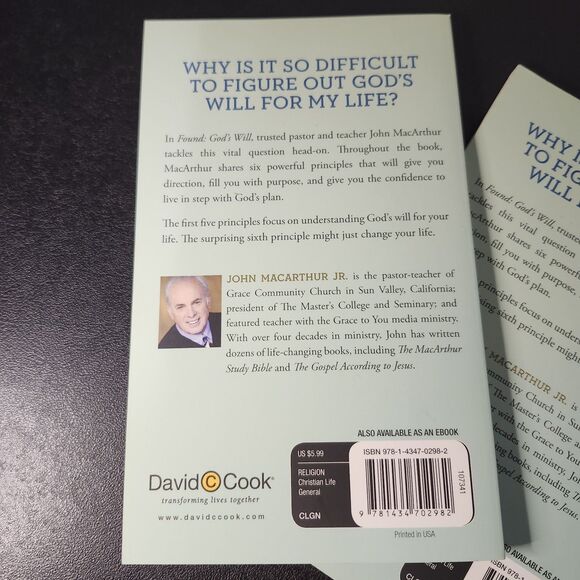 Lot of 6 John MacArthur Christian Books Only Jesus Gods Gift Christmas Gods Will - Picture 7 of 11